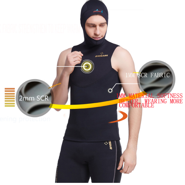 hooded wetsuit vest diving neoprene Wetsuits - Image 5