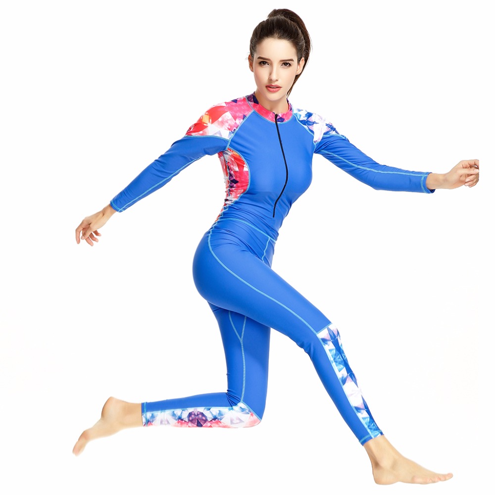 Swimsuit Patchwork Surfing Wear Zipper - Image 5