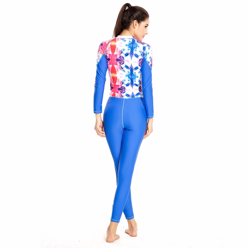 Swimsuit Patchwork Surfing Wear Zipper - Image 6