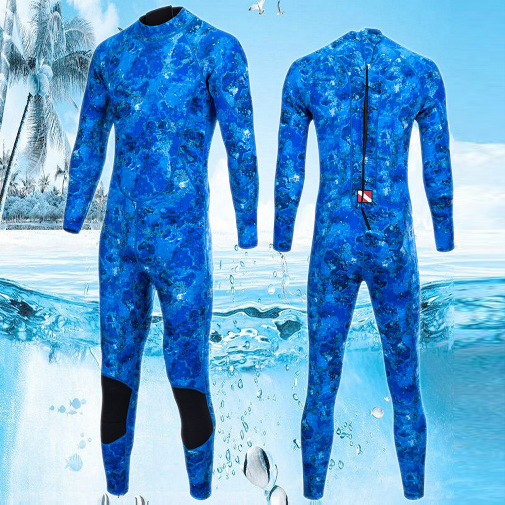 Neoprene Men Wetsuit Scuba Diving Surfing - Image 3