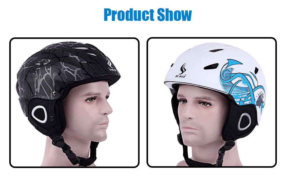 Skiing Helmets With Inner Adjustable Buckle Liner Cushion - Image 2