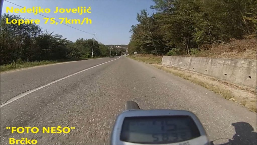 Bicycle speed 75,7km / h Lopar bike "PHOTO NEŠO" Brčko 2018. bicycling bike rid