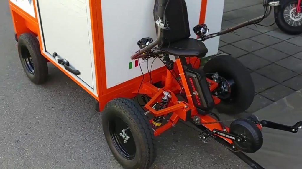 Electric Quad cycle for Urban Logistics with BEST kit