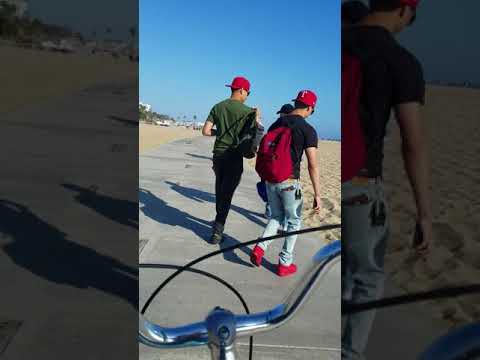 Bicycling Santa Monica Boardwalk